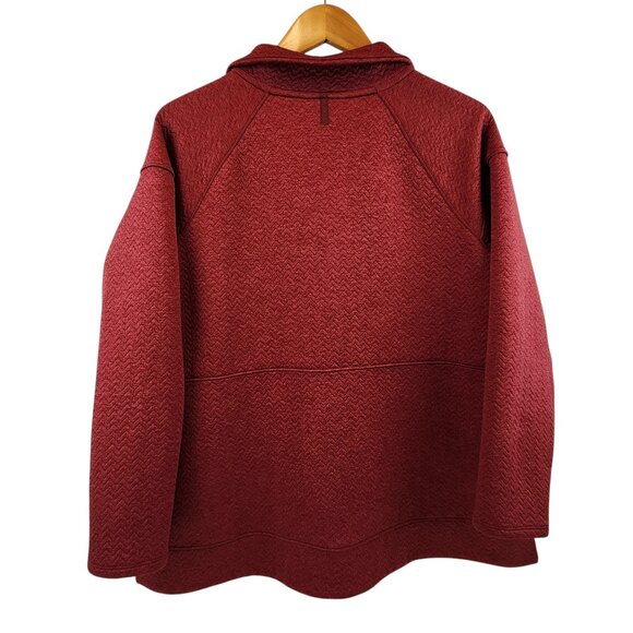 L.L. Bean Quilted Jacket | 1X Plus | Lightweight Maroon Layer - Picture 2 of 13